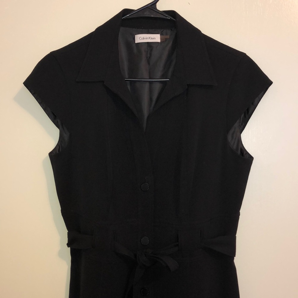 Calvin Klein sheath button down tie from dress